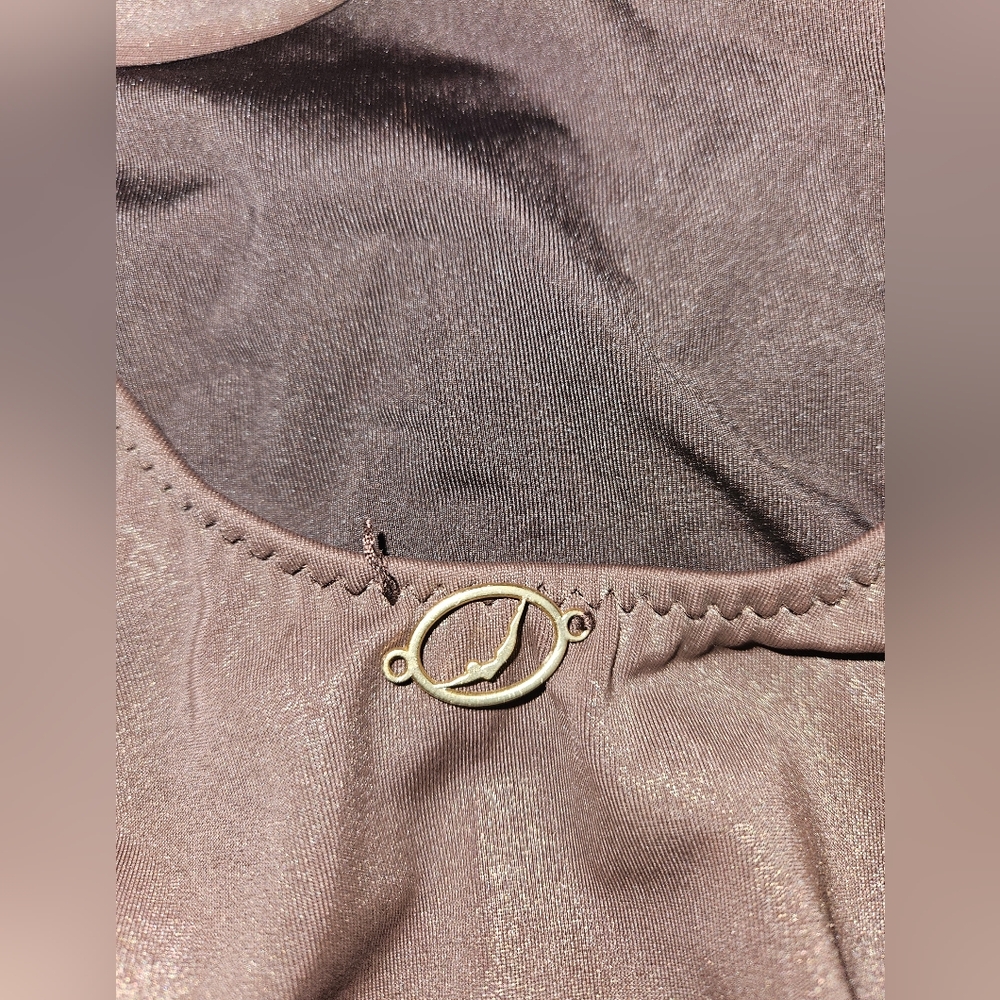 Jantzen Chocolate One-Shoulder Swimsuit SIZE 8 - Picture 8 of 8